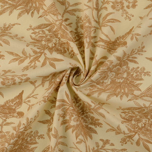 Baumwolle Popeline fabrik Beige 