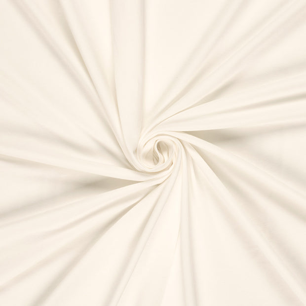 Cotton Jersey GOTS organic fabric Off White 