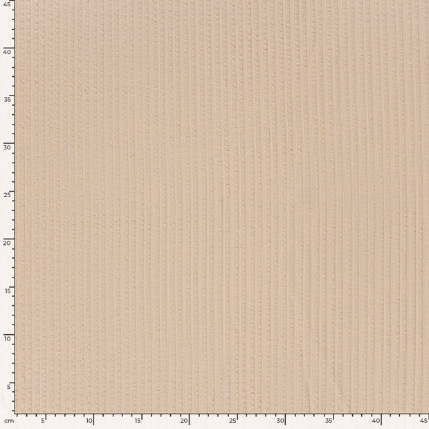 Rib Jacquard fabric Unicolour Beige