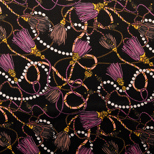 Viscose Satin fabrik Ornamente Helles Pink