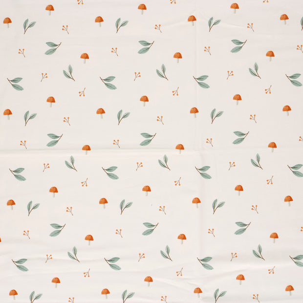 Cotton Jersey GOTS organic fabric Off White matte 