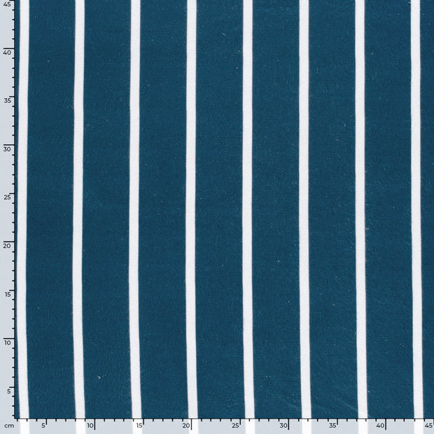 Beach towel fabric Stripes Navy