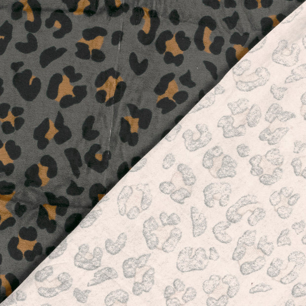 Nicky velours fabric Leopards 