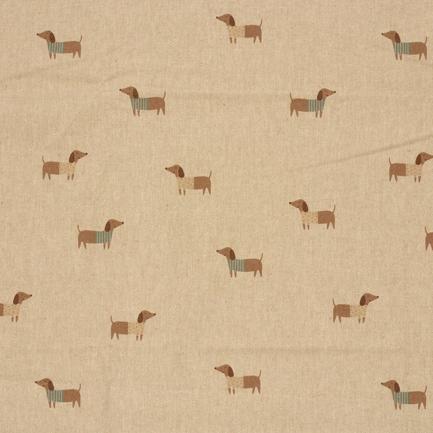 Linen Look fabric Beige matte 