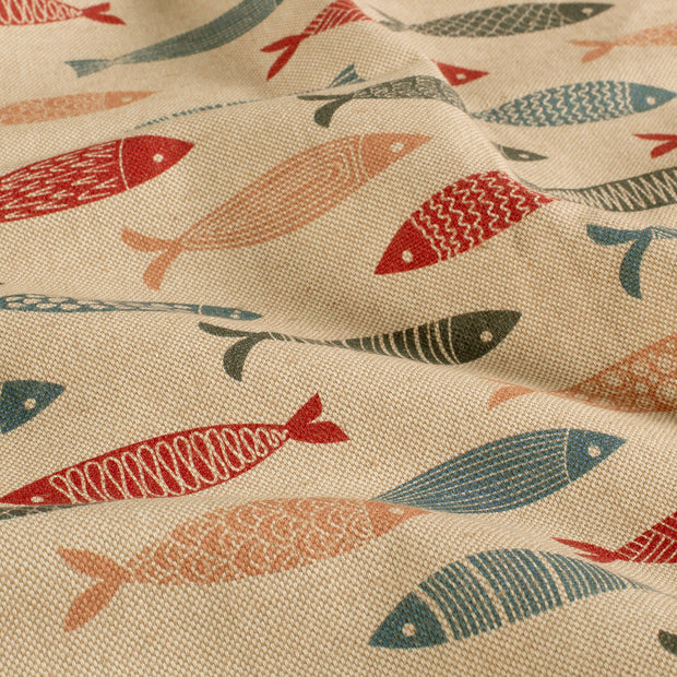Linen Look fabric Fish Beige