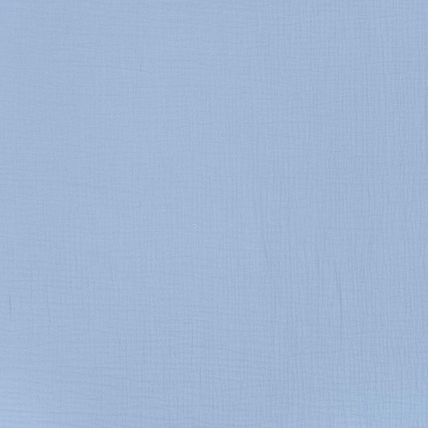 Muslin fabric Baby Blue matte 