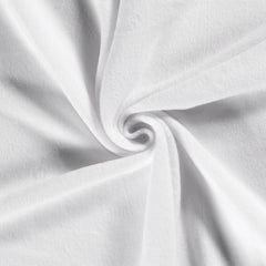 Polar Fleece brushed Unicolour Optical White