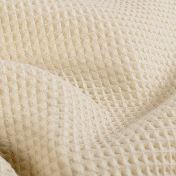 Waffle piqué fabric Unicolour Ivory