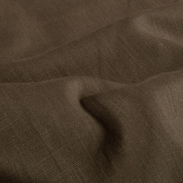 Linen fabric Unicolour Taupe Grey