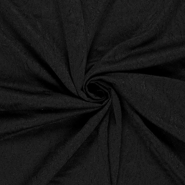 Jacquard fabric Black Lurex 