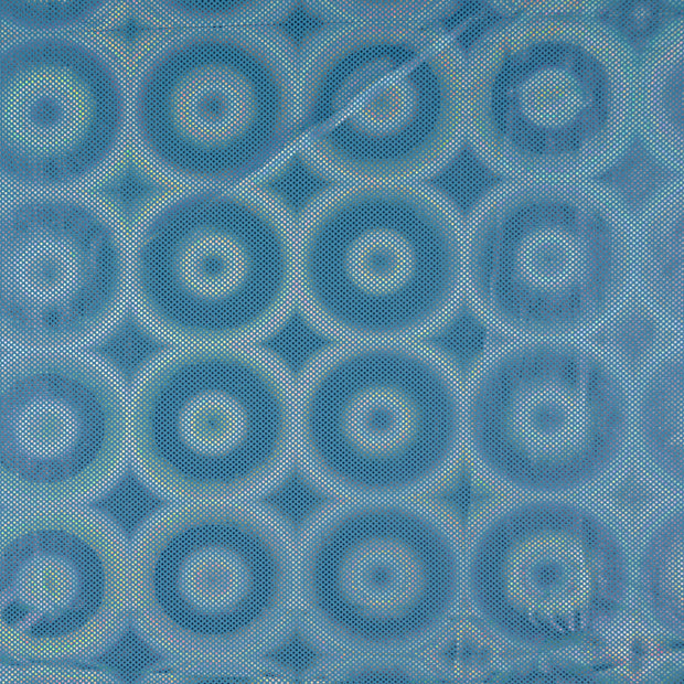 Polyester Jersey fabric Stripes Light Blue