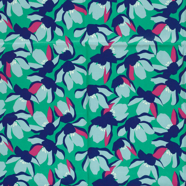 Cotton Satin fabric Dark Mint silk matte 