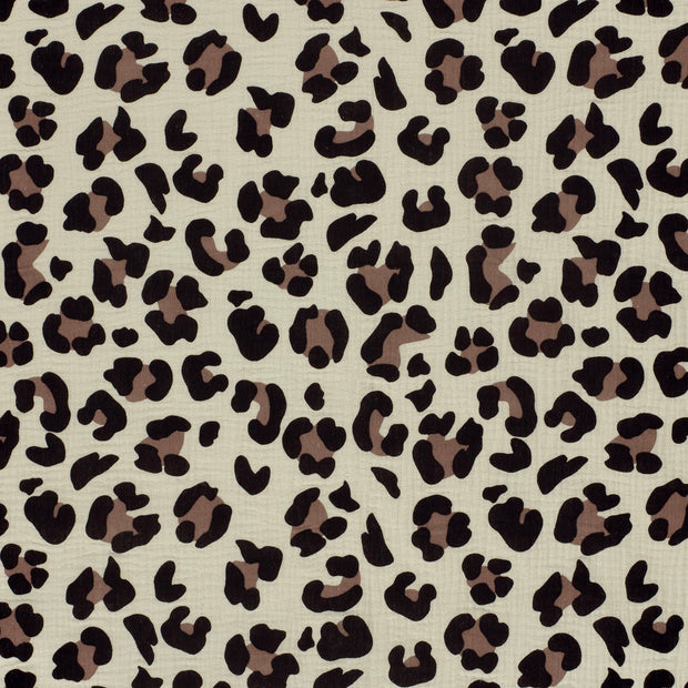 Muslin fabric Beige matte 