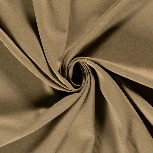 Bamboo Poplin fabric Unicolour Brown Taupe