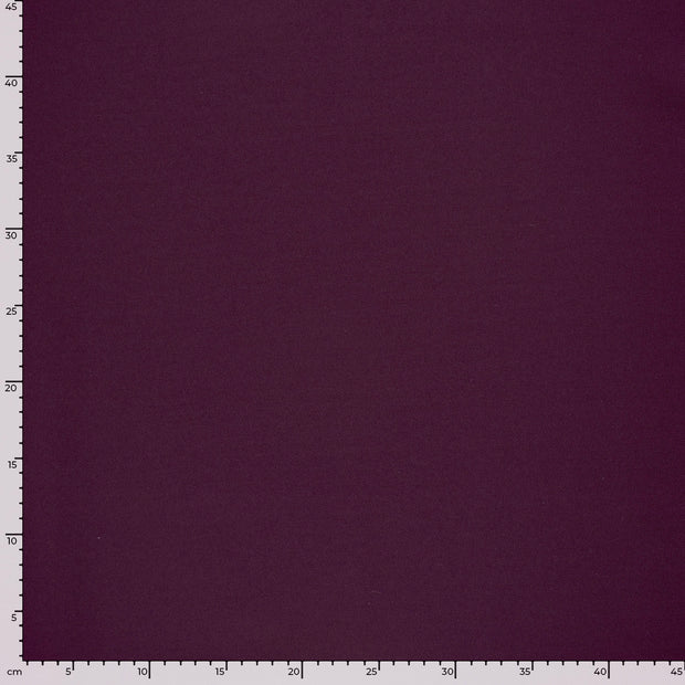 Piqué stof Effen Aubergine