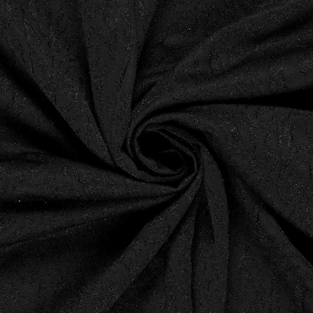 Jacquard fabric Abstract Black