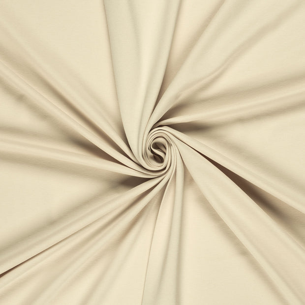 Cotton Jersey GOTS organic fabric Beige 