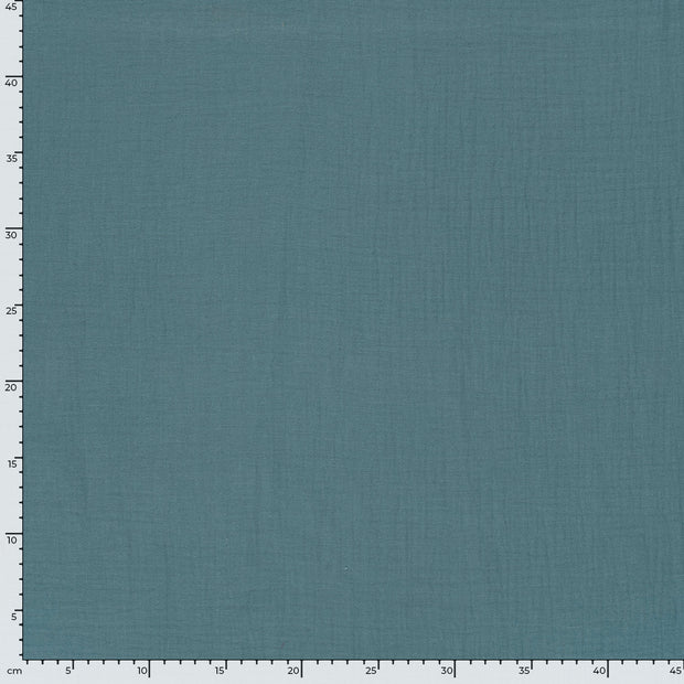 Muslin fabric Unicolour Aqua