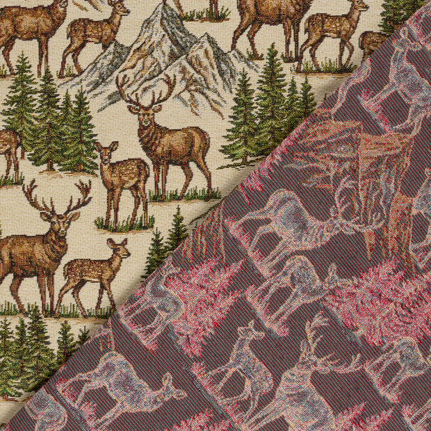 Gobeline fabrik Hirsche Jacquard 