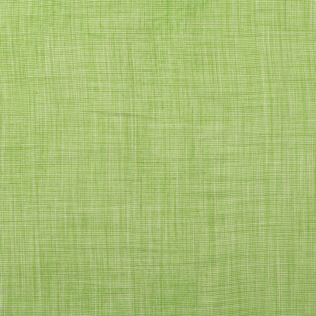 Cotton Poplin fabric Pied de poule Olive Green