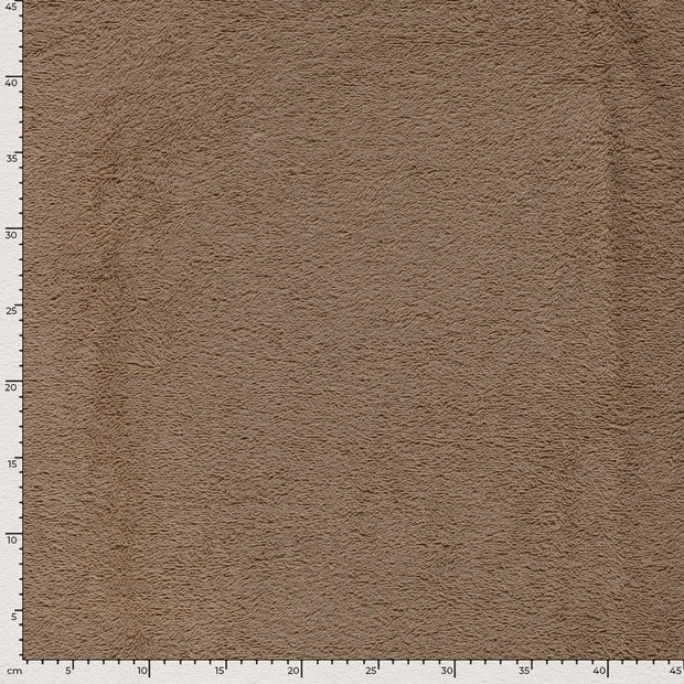 Terry Towelling fabric Unicolour Beige