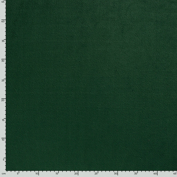 Polaire tissu Unicolore Vert foncé