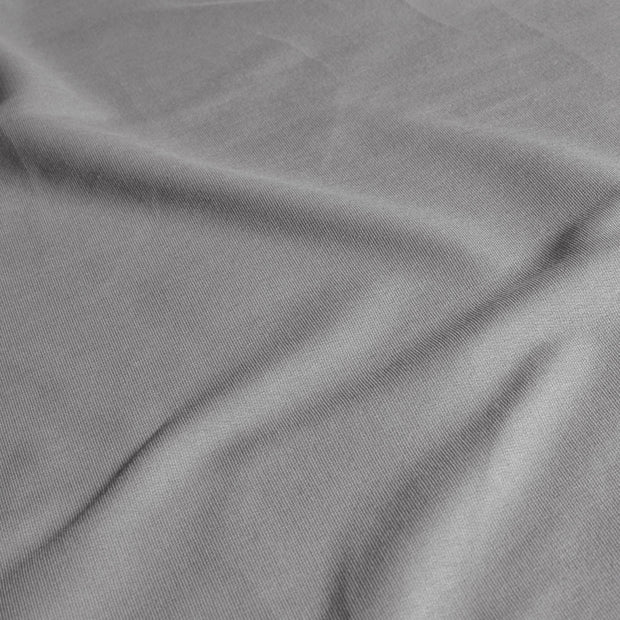 French Terry GOTS organic fabric Unicolour Grey