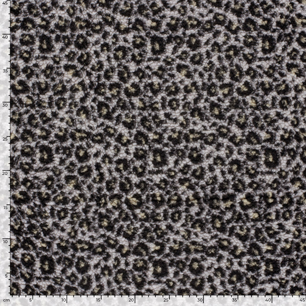 Sherpa Fleece fabric Leopards Beige