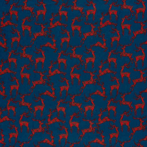 Flannel fabric Navy 