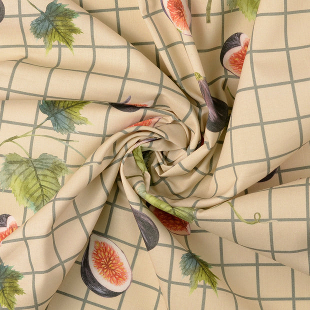 Cretonne fabric Grey 