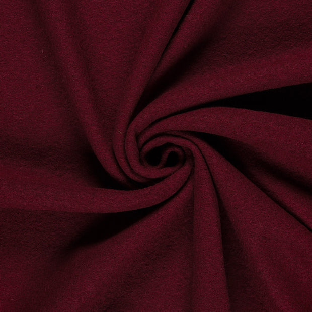 Wool Boucle fabric Bordeaux 