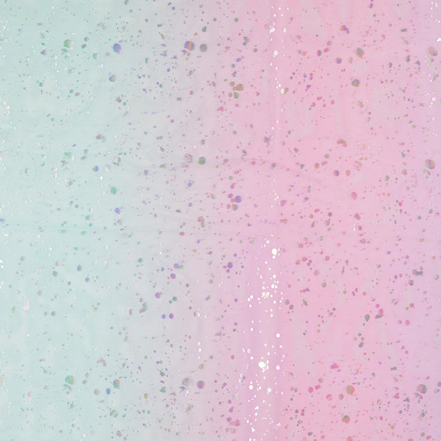 Tulle fabric Rainbow Multicolor