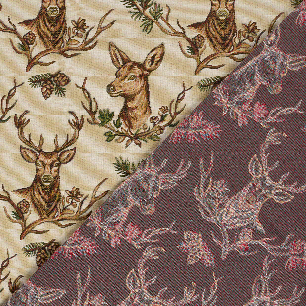 Gobelin tela Ciervos jacquard 