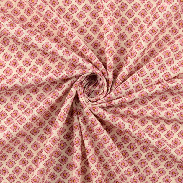 Seersucker fabric Light Pink 