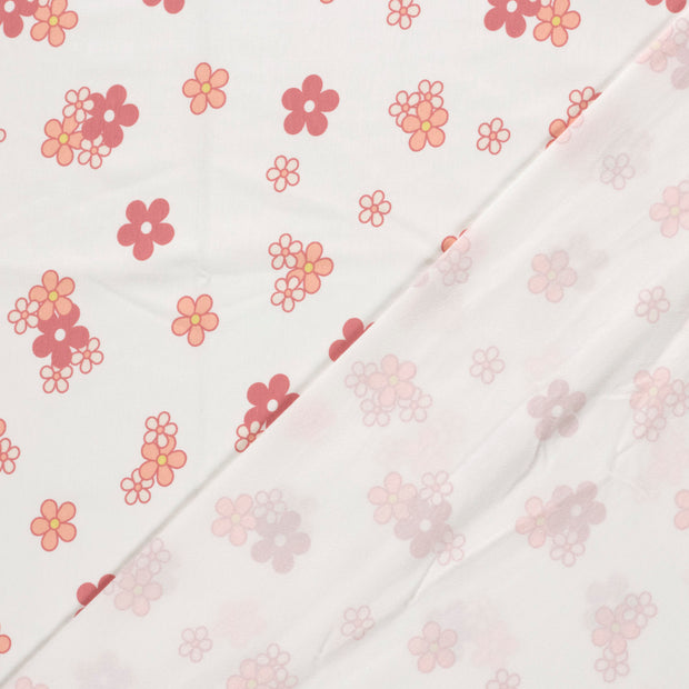 Jersey fabric Flowers printed 