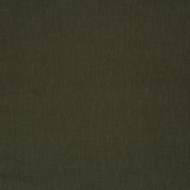 Linen fabric Dark Green matte 