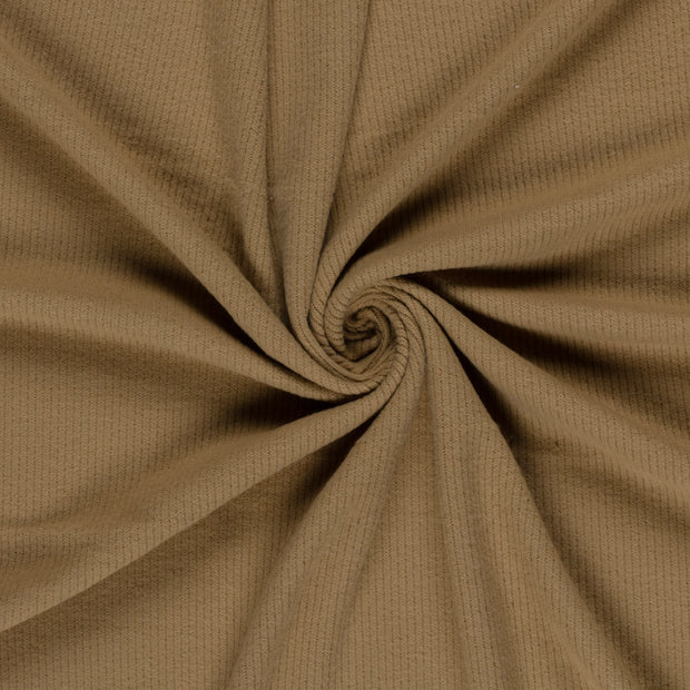 Poly Viscose Jersey fabric Camel 