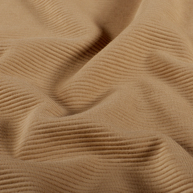 Ottoman jersey tissu Unicolore Nude