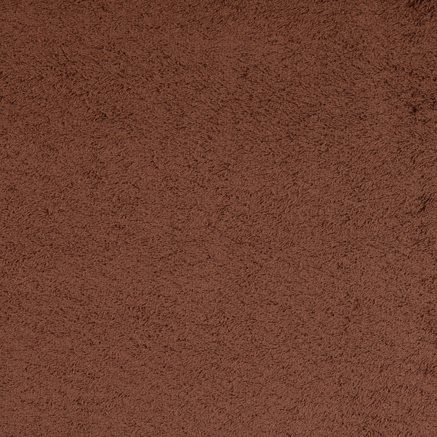 Terry Towelling fabric Unicolour Brown