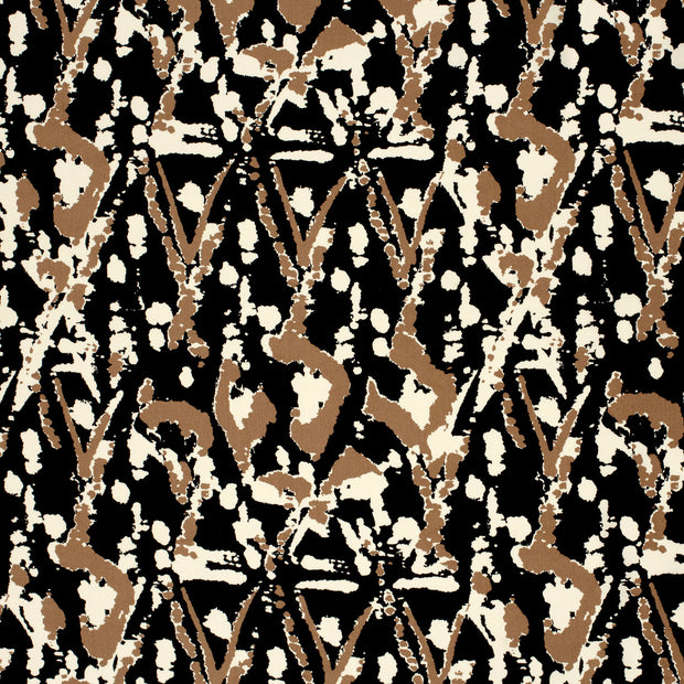 Viscose Poplin fabric Black matte 