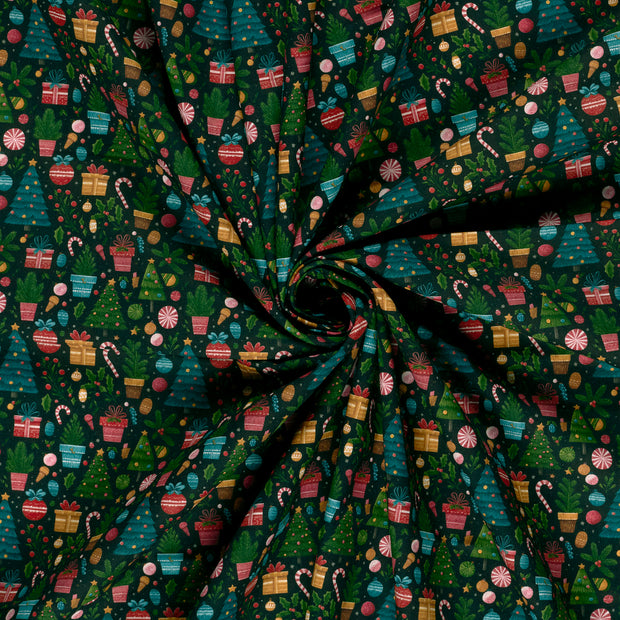Cotton Poplin fabric digital printed 