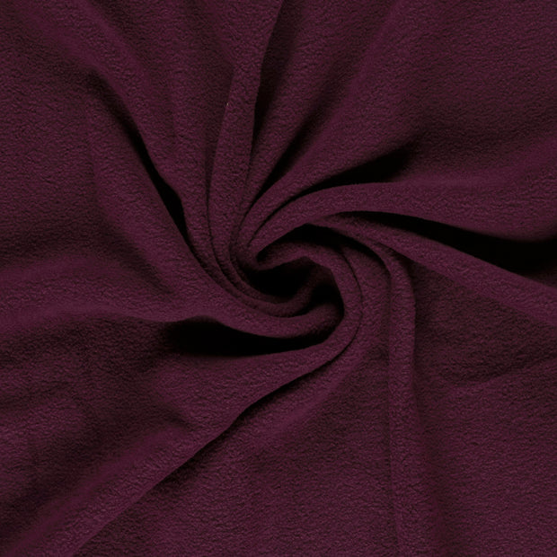 Fleece fabric Aubergine 