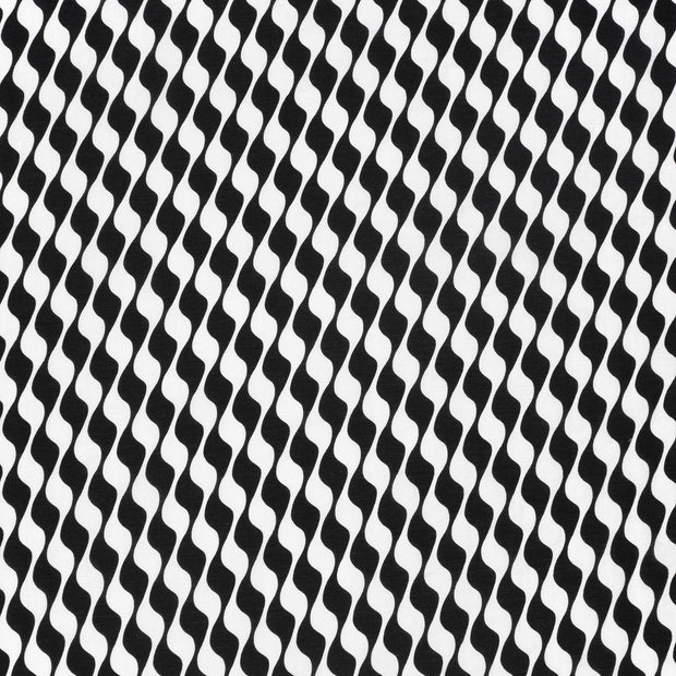 Viscose Nylon Twill fabrik Schwarz matt 
