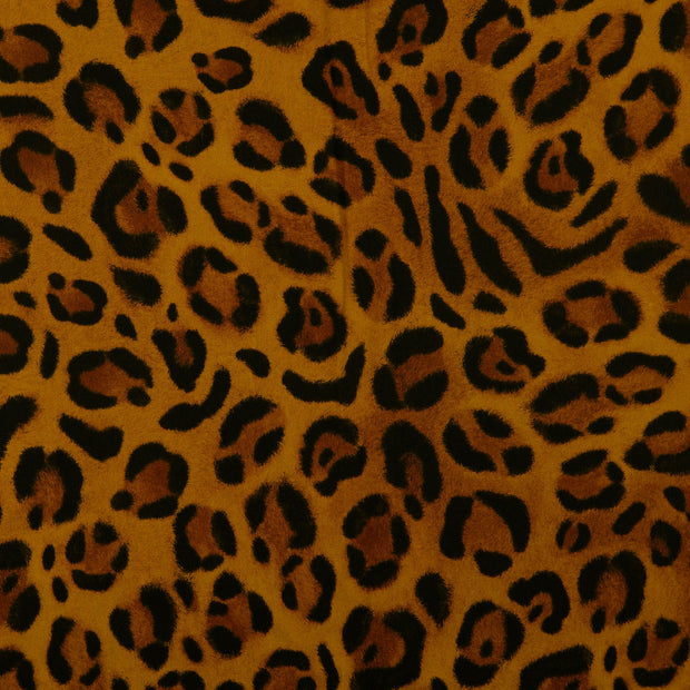 Viscose Poplin fabric Animals Oker