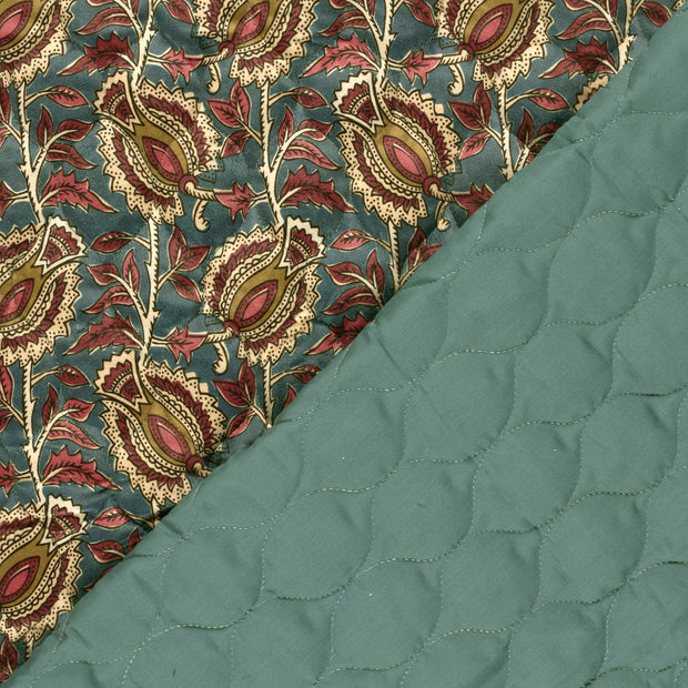 Velvet fabric Flowers printed 