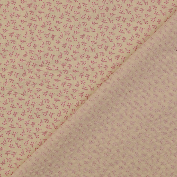 Seersucker fabric Pink 