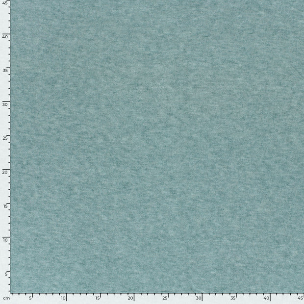Heavy Knit fabrik Melange Petrol