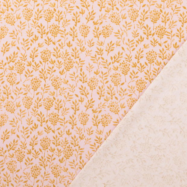 Cotton Jersey fabric Light Pink printed 