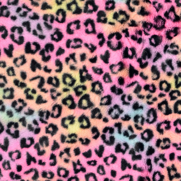 Fake Fur fabric Animals Multicolor