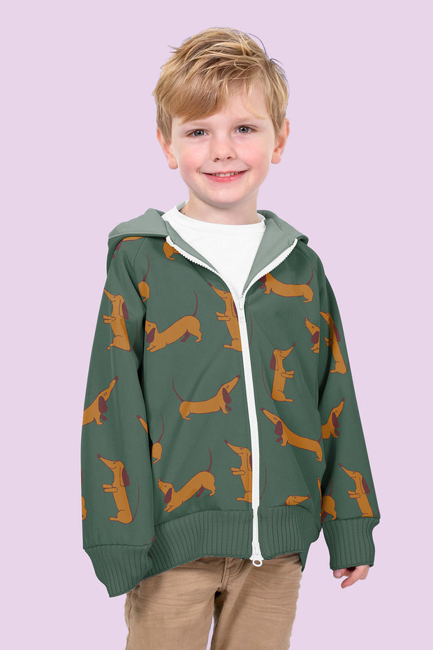 Softshell fabric Dark Green soft 